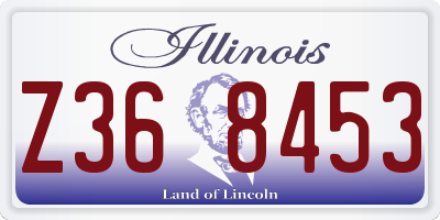 IL license plate Z368453