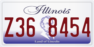 IL license plate Z368454