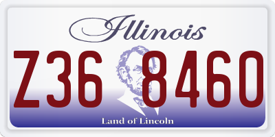 IL license plate Z368460
