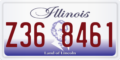 IL license plate Z368461