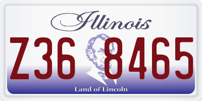 IL license plate Z368465