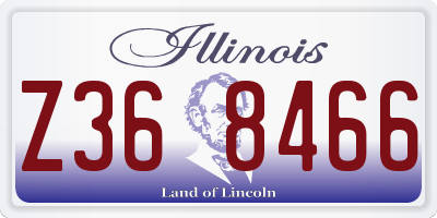 IL license plate Z368466