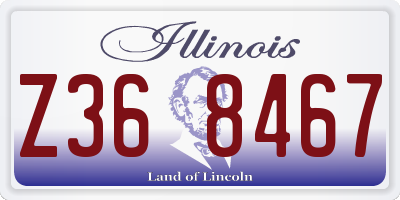 IL license plate Z368467