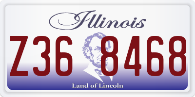 IL license plate Z368468