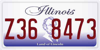 IL license plate Z368473