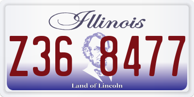 IL license plate Z368477