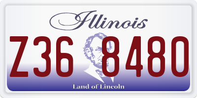 IL license plate Z368480