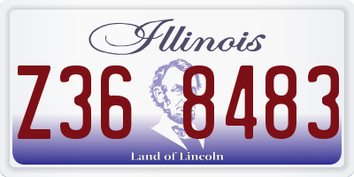 IL license plate Z368483
