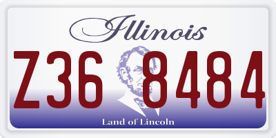 IL license plate Z368484