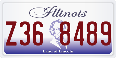 IL license plate Z368489