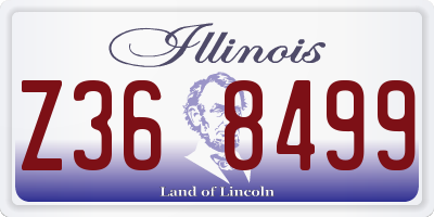 IL license plate Z368499