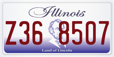 IL license plate Z368507