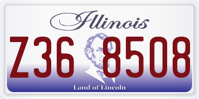 IL license plate Z368508