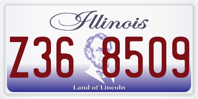 IL license plate Z368509