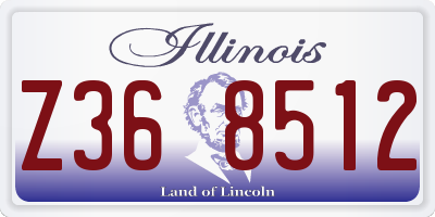 IL license plate Z368512