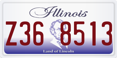IL license plate Z368513