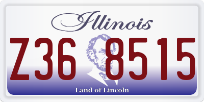 IL license plate Z368515