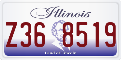 IL license plate Z368519