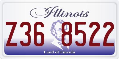 IL license plate Z368522