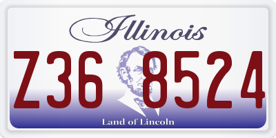 IL license plate Z368524