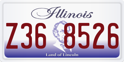 IL license plate Z368526