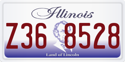 IL license plate Z368528