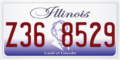IL license plate Z368529