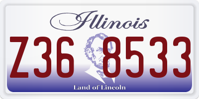 IL license plate Z368533