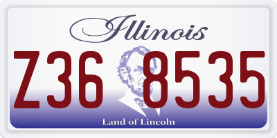 IL license plate Z368535