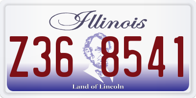 IL license plate Z368541