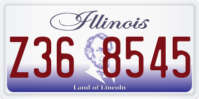 IL license plate Z368545