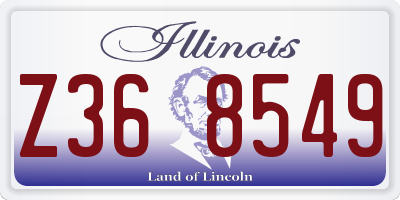 IL license plate Z368549