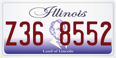IL license plate Z368552