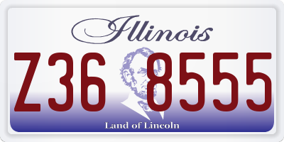 IL license plate Z368555
