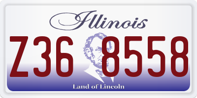 IL license plate Z368558