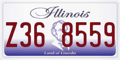 IL license plate Z368559