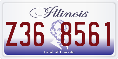 IL license plate Z368561