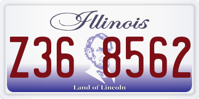 IL license plate Z368562