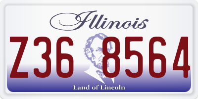 IL license plate Z368564