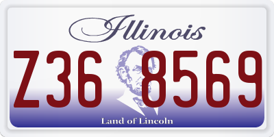 IL license plate Z368569