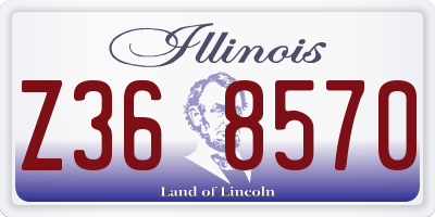 IL license plate Z368570
