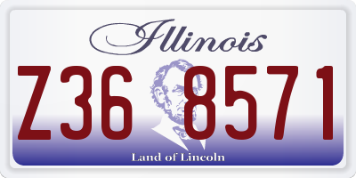 IL license plate Z368571