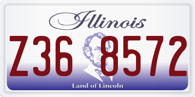 IL license plate Z368572