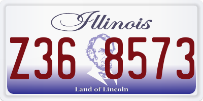IL license plate Z368573
