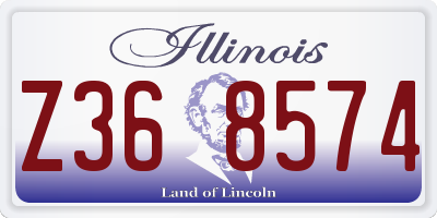 IL license plate Z368574