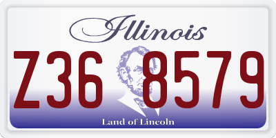 IL license plate Z368579