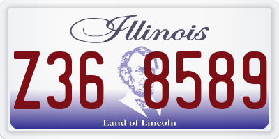 IL license plate Z368589
