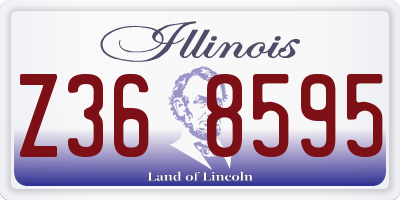 IL license plate Z368595