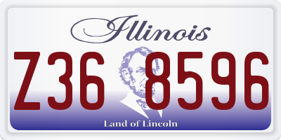 IL license plate Z368596
