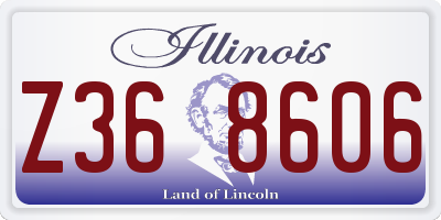 IL license plate Z368606